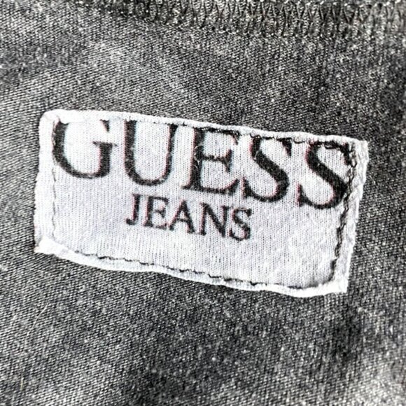 5/$25 Guess Jeans Grey Handmade Scoop Neck Short Sleeve T Shirt S - Picture 3 of 11